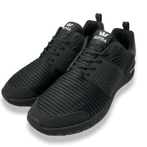 Supra Mens Black White 08027-007 Scissor Low Top Athletic Sneaker Shoes Sz 10.5